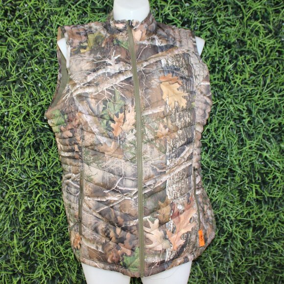 Women's SHE Outdoor Camo Reversible Vest Full Zip Vest Sz XXL NWT 3M Thinsulate - Picture 1 of 16